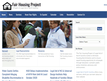 Tablet Screenshot of fairhousingnc.org